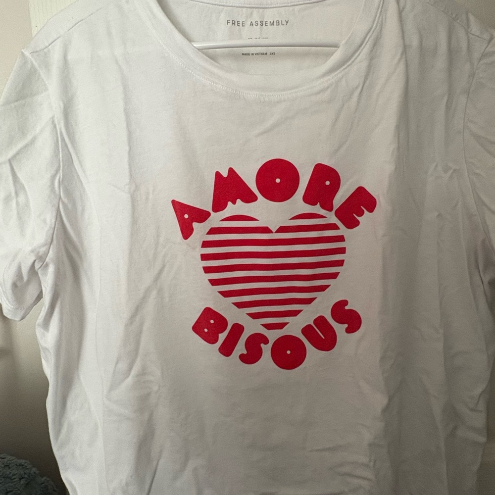 Free Assembly White Crewneck Tee brand new w/o tags